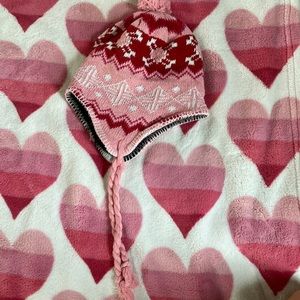 Winter hat, Pink and red, bought at King Kullen